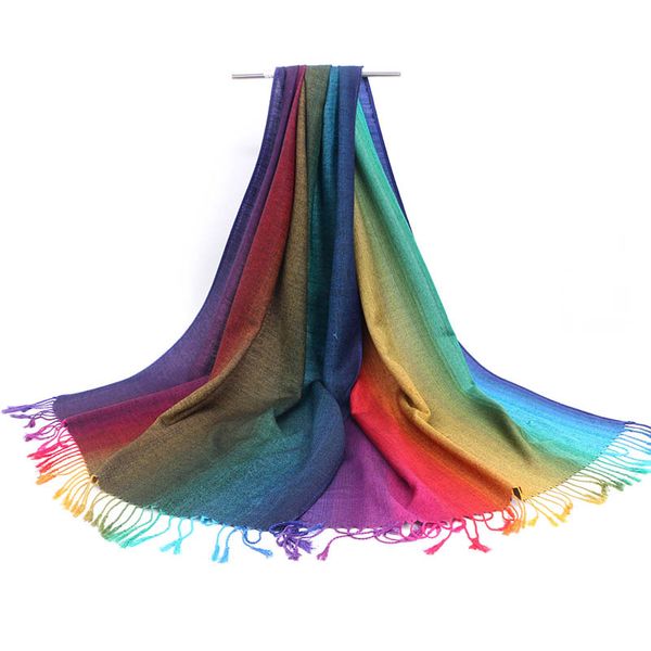 fashion-new women rainbow cotton scarf female wrap double colored summer air conditioning towel shawl carf, Blue;gray
fashion-new women rainbow cotton scarf female wrap double colored summer air conditioning towel shawl carf, Blue;gray