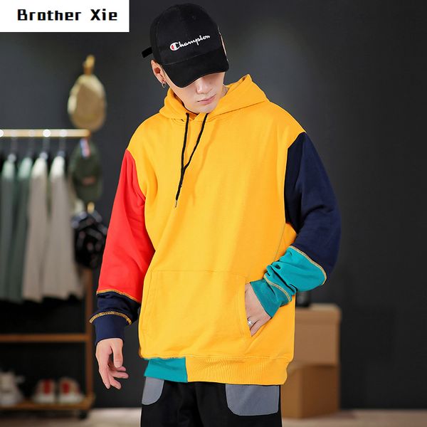 autumn new hoodies men fashion contrast color casual hooded pullover man streetwear hip hop loose sweatshirt male hoodie m-5xl, Black
autumn new hoodies men fashion contrast color casual hooded pullover man streetwear hip hop loose sweatshirt male hoodie m-5xl, Black