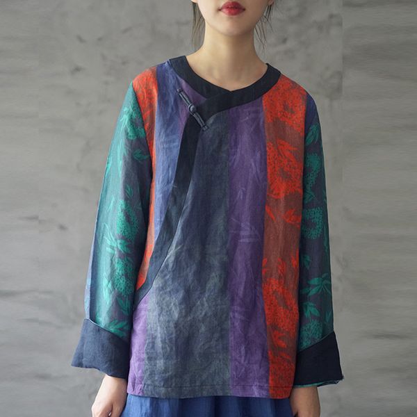 ethnic clothing women vintage long sleeve cotton linen blouse 2021 autumn floral print o-neck button all-match shirt, Red
ethnic clothing women vintage long sleeve cotton linen blouse 2021 autumn floral print o-neck button all-match shirt, Red