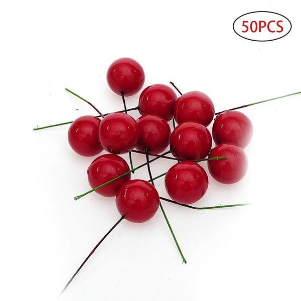 50pcs artificial simulation berries decorations holly berry diy hanging decor ornaments(red) red
50pcs artificial simulation berries decorations holly berry diy hanging decor ornaments(red) red