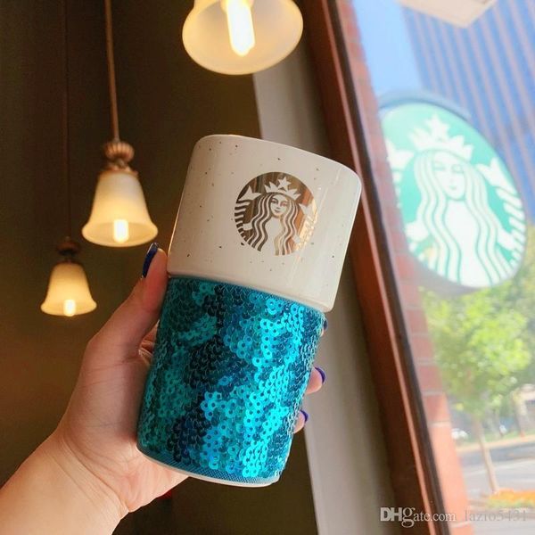 christmas new starbucks wave light water mark coffee cup 15oz anniversary blue sequins scale in-car out door ceramics mug 
christmas new starbucks wave light water mark coffee cup 15oz anniversary blue sequins scale in-car out door ceramics mug