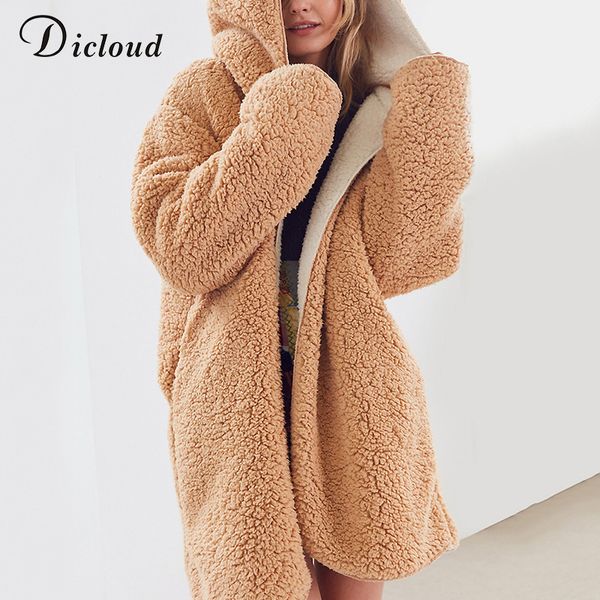 dicloud faux fur long coats women winter teddy bear hooded warm parka long sleeve hoodie 2018 casual outwear female plus size, Black
dicloud faux fur long coats women winter teddy bear hooded warm parka long sleeve hoodie 2018 casual outwear female plus size, Black
