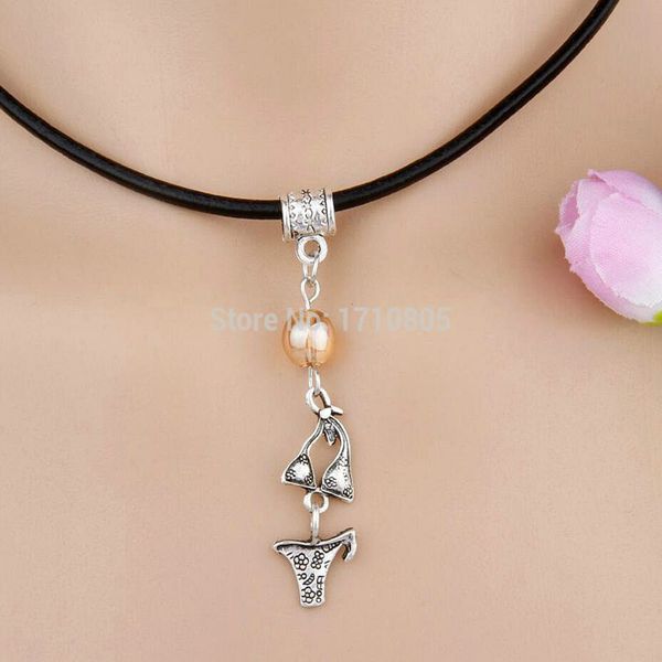 10pcs alloy ancient silver ms underwear multicolor glass bead charm pendant leather rope necklace couple jewelry valentine's day presen
10pcs alloy ancient silver ms underwear multicolor glass bead charm pendant leather rope necklace couple jewelry valentine's day presen
