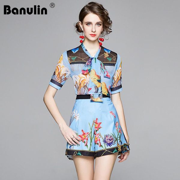 runway summer shorts two piece set women's bow tie neck animal floral print bead tassel chiffon blouse and shorts fashion suits, White
runway summer shorts two piece set women's bow tie neck animal floral print bead tassel chiffon blouse and shorts fashion suits, White