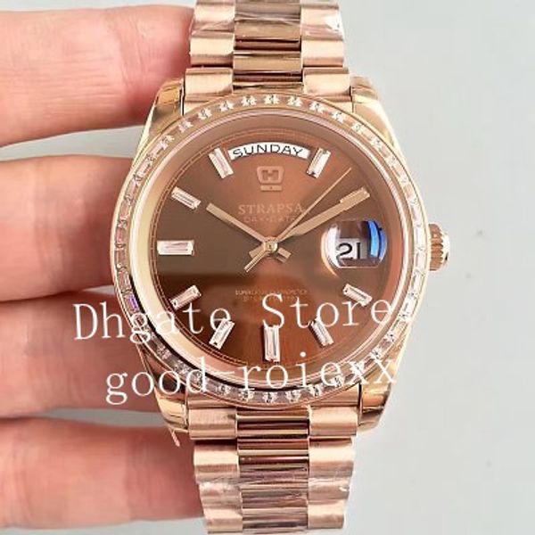 watches for men automatic cal.3255 eta crown watch men's ew factory day date 228345 champagne silver brown diamond rose gold wristwatch, Slivery;brown
watches for men automatic cal.3255 eta crown watch men's ew factory day date 228345 champagne silver brown diamond rose gold wristwatch, Slivery;brown