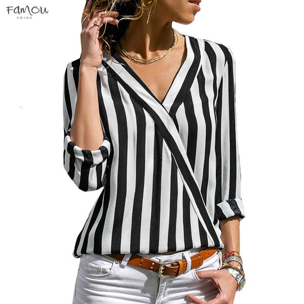Women Chiffon Blouse Summer Elegant Striped V-Neck Blouse Shirt Loose Casual Tops Camisas Mujer Plus Size Blusas S-3Xl
Women Chiffon Blouse Summer Elegant Striped V-Neck Blouse Shirt Loose Casual Tops Camisas Mujer Plus Size Blusas S-3Xl