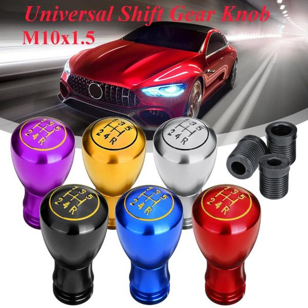 universal 5 speed car auto gear shift knob with 12 10 8mm for manual transmission aluminum alloy automatic gear level
universal 5 speed car auto gear shift knob with 12 10 8mm for manual transmission aluminum alloy automatic gear level