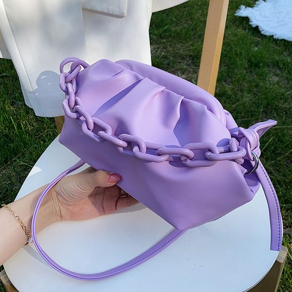for women cute lady crossbody handbags day clutch bags pleated dumpling shoulder messenger bags