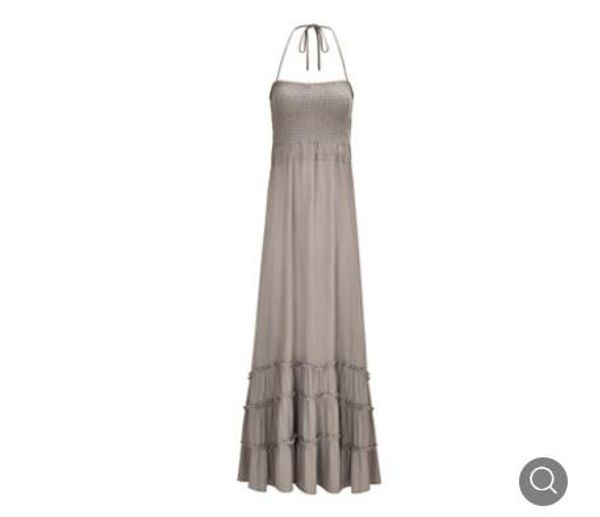chest summer backless bandage wrap boho beach dress women elegant bohemian robe femme casual party maxi pdpj, Black;gray
chest summer backless bandage wrap boho beach dress women elegant bohemian robe femme casual party maxi pdpj, Black;gray