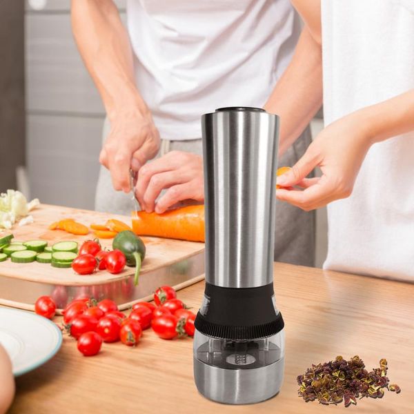 38# stainless steel manual salt electric pepper salt mill grinder spicy milling kitchen gadget adjustable ceramic grinder
38# stainless steel manual salt electric pepper salt mill grinder spicy milling kitchen gadget adjustable ceramic grinder
