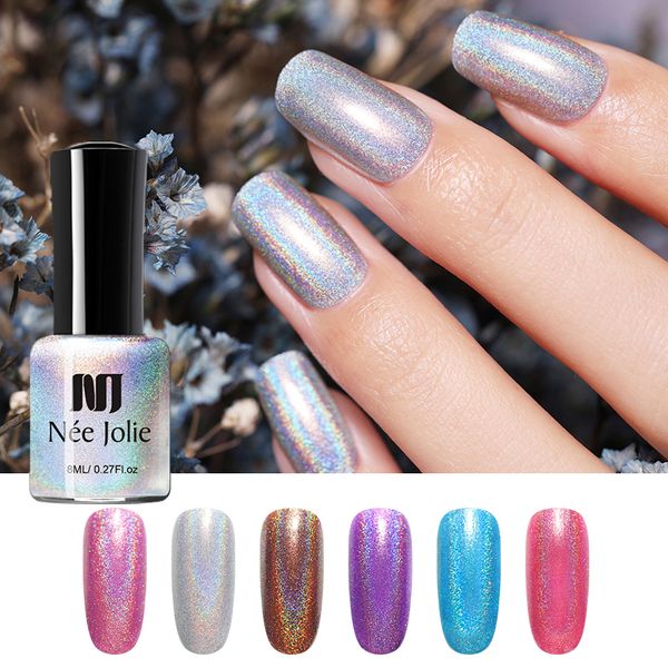 nee jolie 8ml nail polish holographic laser varnish sparkling shimmery nail polish varnish diy design decoration tools
nee jolie 8ml nail polish holographic laser varnish sparkling shimmery nail polish varnish diy design decoration tools