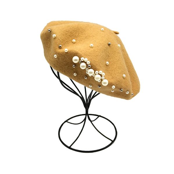 korean version 2019 new autumn berets female sweet fashion pearl bead beret net red sun joker bud hat winter wool women hat, Blue;gray
korean version 2019 new autumn berets female sweet fashion pearl bead beret net red sun joker bud hat winter wool women hat, Blue;gray