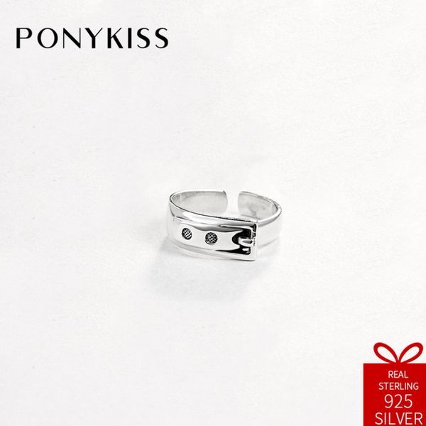 ponykiss vintage 100% 925 sterling thai silver belt simple opening adjustable ring jewelry women birthday party engagement gift, Golden;silver
ponykiss vintage 100% 925 sterling thai silver belt simple opening adjustable ring jewelry women birthday party engagement gift, Golden;silver
