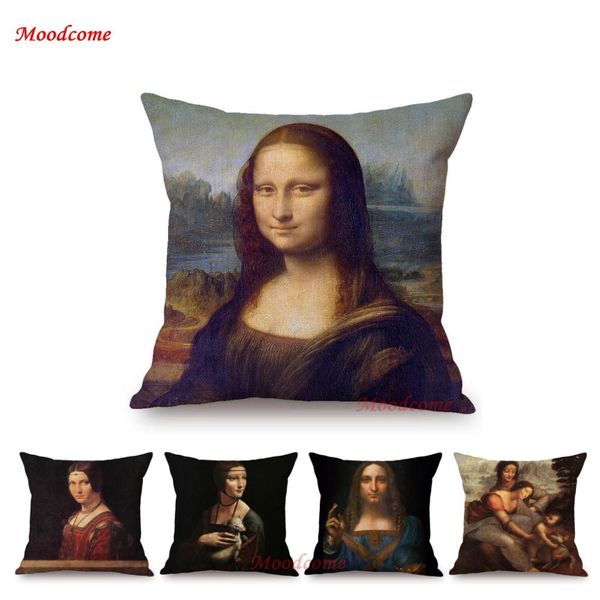 da vinci world famous oil painting gallery art decoration mona lisa the last supper throw pillow cover linen sofa cushion cover
da vinci world famous oil painting gallery art decoration mona lisa the last supper throw pillow cover linen sofa cushion cover