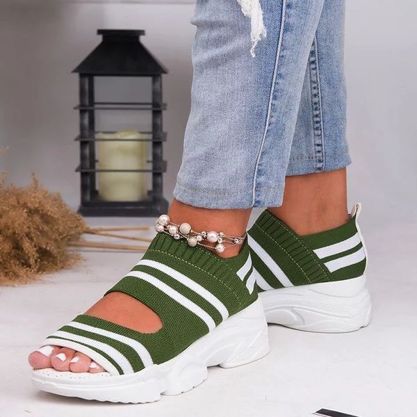 white stripe platform woman sandals 2020 new slip on flat shoes women sneakers flats walking ladies sandals knitting sock shoes, Black
white stripe platform woman sandals 2020 new slip on flat shoes women sneakers flats walking ladies sandals knitting sock shoes, Black