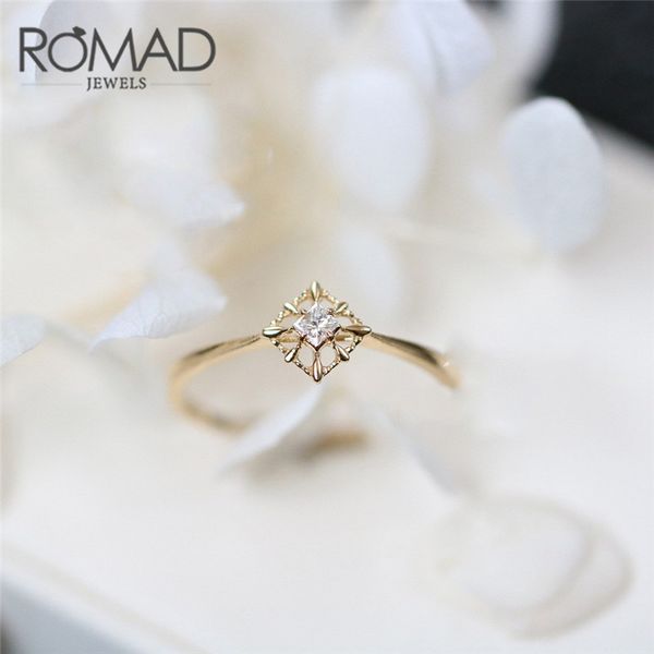 romad dainty zircon stone finger ring gold filled engagement rings fashion wedding bands for women minimalist jewelry r4, Slivery;golden
romad dainty zircon stone finger ring gold filled engagement rings fashion wedding bands for women minimalist jewelry r4, Slivery;golden