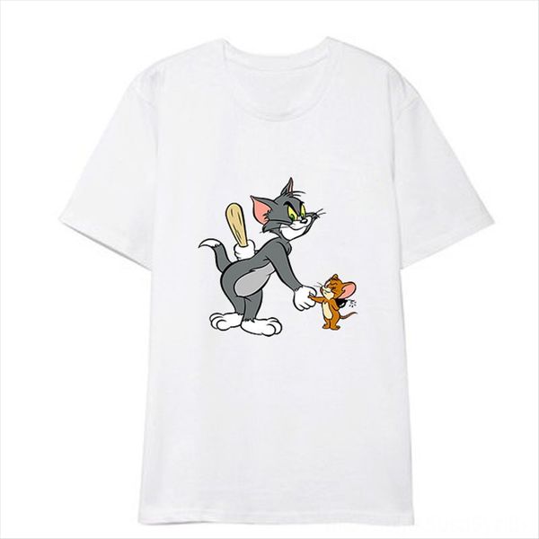 2019 dress couple outfit short-sleeved t- cat andcartoon printed t-shirt base shirt loose couple parent-child clothes summer for men and wom, White
2019 dress couple outfit short-sleeved t- cat andcartoon printed t-shirt base shirt loose couple parent-child clothes summer for men and wom, White