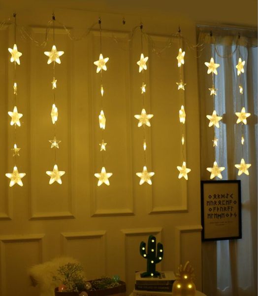 star curtain fairy lights 3m decorative lantern wedding arrangement lantern waterproof string lights home garden party night
star curtain fairy lights 3m decorative lantern wedding arrangement lantern waterproof string lights home garden party night