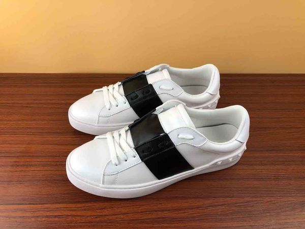 fashion men womens designer shoes white lace up genuine leather open luxury casual shoes flat sport designer sneaker with box for sale c13, Black
fashion men womens designer shoes white lace up genuine leather open luxury casual shoes flat sport designer sneaker with box for sale c13, Black