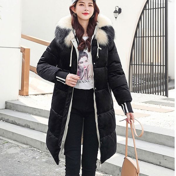 2019 new arrival women winter jacket with thicken fur hooded warm female long parka padded coat plus size#4, Black
2019 new arrival women winter jacket with thicken fur hooded warm female long parka padded coat plus size#4, Black