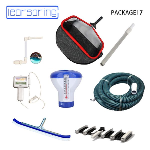 1 lots package swimming pool cleaning and suction tool pool accessories with vacuum head 24" brush skimmer floating box
1 lots package swimming pool cleaning and suction tool pool accessories with vacuum head 24" brush skimmer floating box