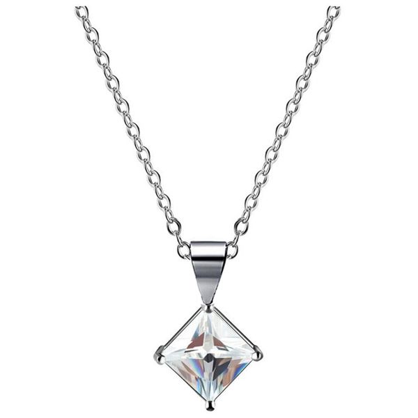 square zircon necklace simple square prismatic heart and arrow pendant necklace jewelry, Silver
square zircon necklace simple square prismatic heart and arrow pendant necklace jewelry, Silver