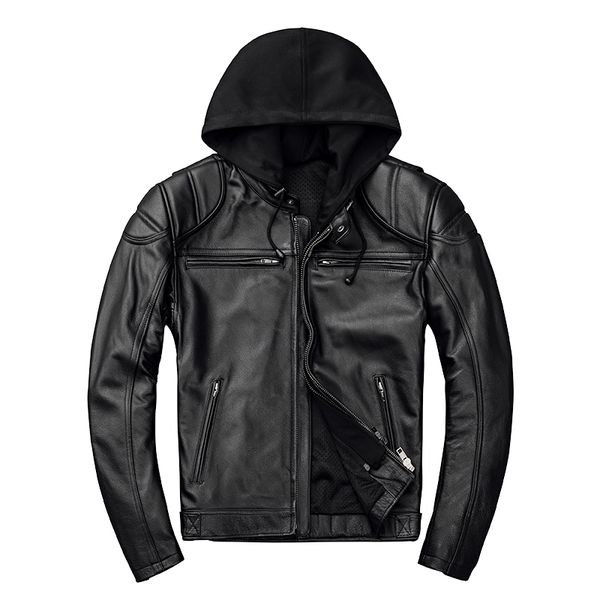 men's leather & faux 2021 black men hood american motorcycle jacket plus size xxxxl genuine cowhide autumn biker's coat
men's leather & faux 2021 black men hood american motorcycle jacket plus size xxxxl genuine cowhide autumn biker's coat