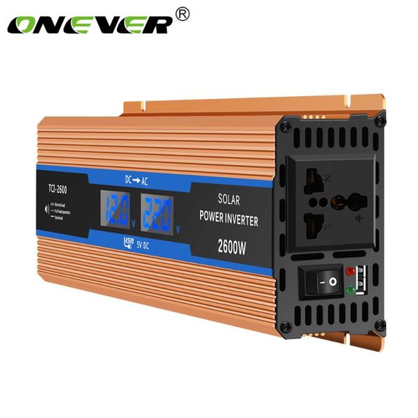 onever dc 12v to ac 220v 2600w portable cooling fans reverse power switch car power inverter charger converter adapter
onever dc 12v to ac 220v 2600w portable cooling fans reverse power switch car power inverter charger converter adapter