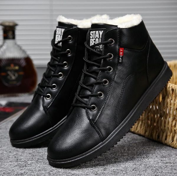 warm ankle boots men winter boots men rubber work shoes warm fur snow wear-resistant male zapatos de hombre rubber, Black
warm ankle boots men winter boots men rubber work shoes warm fur snow wear-resistant male zapatos de hombre rubber, Black
