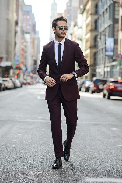 custom made burgundy wedding tuxedos slim fit suits for men groomsmen suit two pieces peaked lapel formal suits(jacket+pants+tie, Black;gray
custom made burgundy wedding tuxedos slim fit suits for men groomsmen suit two pieces peaked lapel formal suits(jacket+pants+tie, Black;gray