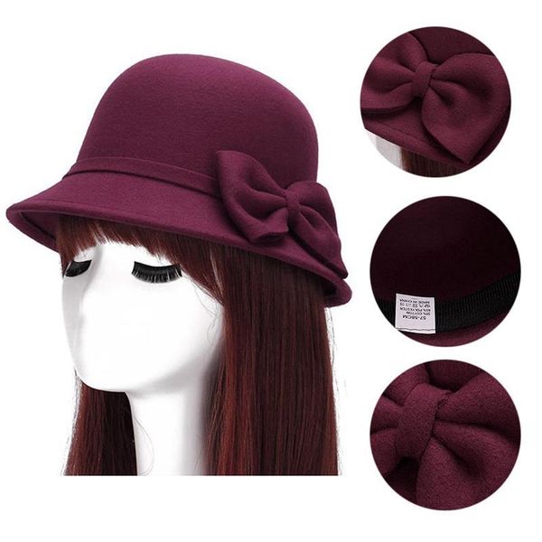 lady new autumn and winter hat female british wool hat small korean curling shaping cap bow decoration, Blue;gray
lady new autumn and winter hat female british wool hat small korean curling shaping cap bow decoration, Blue;gray