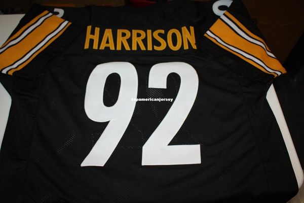 retro custom #92 james harrison mitchell & ness jersey stitching men's football jerseys running, Black;blue
retro custom #92 james harrison mitchell & ness jersey stitching men's football jerseys running, Black;blue