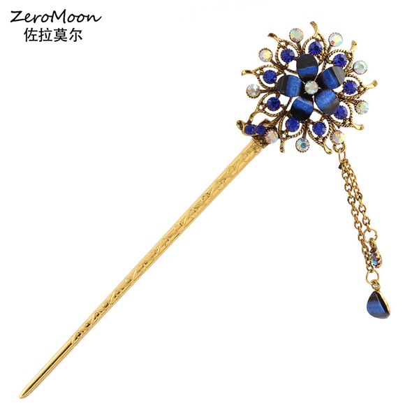 crystal rhinestone flower hair sticks metal tassel chain teardrop hairpin women hair accessory vintage jewelry, Golden;white
crystal rhinestone flower hair sticks metal tassel chain teardrop hairpin women hair accessory vintage jewelry, Golden;white