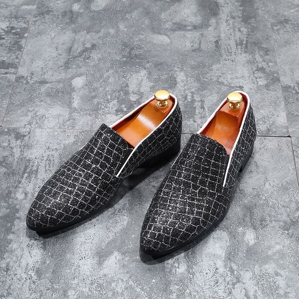 summer new trend of mens casual leather shoes personality flash diamond tide shoes taobao foreign trade on behalf, Black
summer new trend of mens casual leather shoes personality flash diamond tide shoes taobao foreign trade on behalf, Black