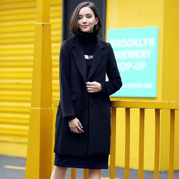 fall winter work black gothic lapel loose wool jacket autumn vintage england style long outerwear woolen coat goth overcoat
fall winter work black gothic lapel loose wool jacket autumn vintage england style long outerwear woolen coat goth overcoat