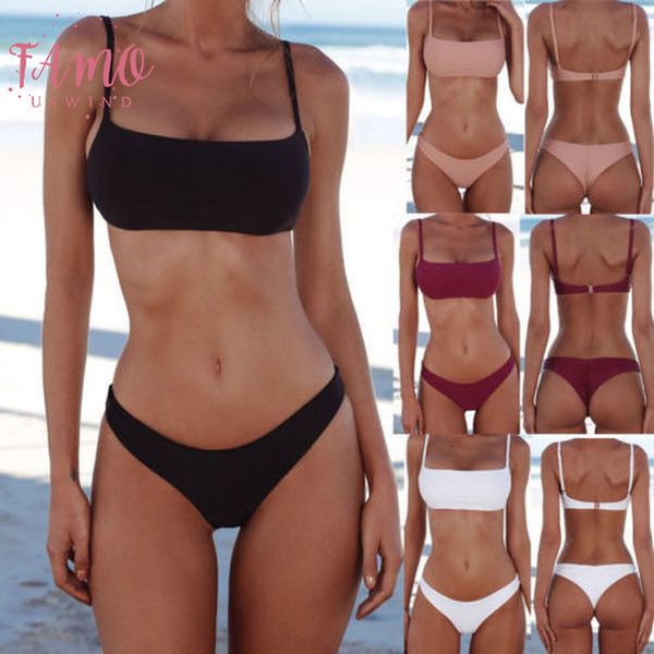 2020 new summer women solid bikini set push up unpadded bra swimsuit swimwear triangle bather suit swimming suit biquini, White;black
2020 new summer women solid bikini set push up unpadded bra swimsuit swimwear triangle bather suit swimming suit biquini, White;black