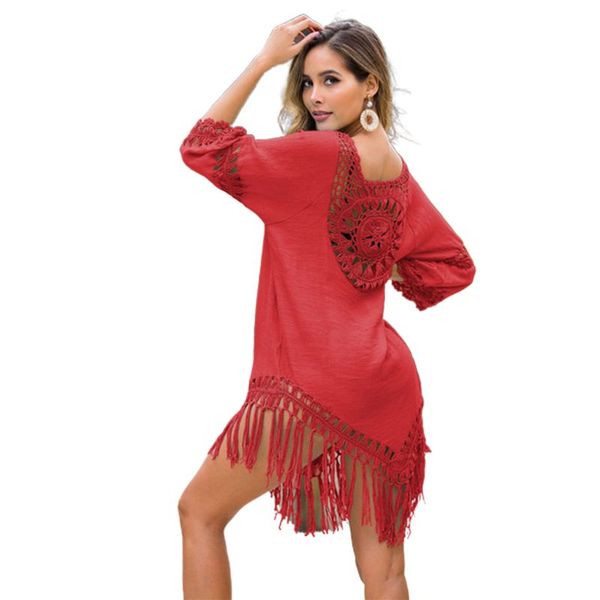women's swimwear women hollow crochet swimsuit cover ups fringe tassels asymmetric beach dress h4gf, White;black
women's swimwear women hollow crochet swimsuit cover ups fringe tassels asymmetric beach dress h4gf, White;black