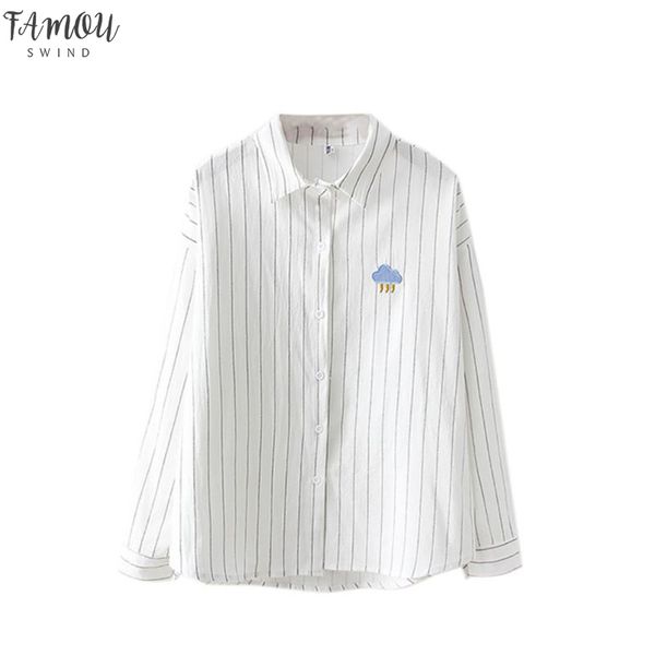 womens clothing 2020 women blouses office ladies embroidery shirt striped lapel neck blouses female blusas plus size, White
womens clothing 2020 women blouses office ladies embroidery shirt striped lapel neck blouses female blusas plus size, White