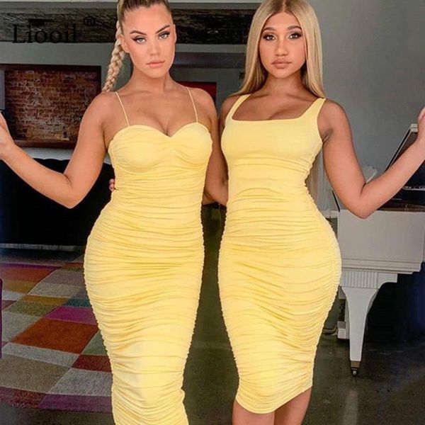 liooil ruched bodycon midi dress women clothes summer 2020 sleeveless strapless night club party tight fitted dresses, Black;gray
liooil ruched bodycon midi dress women clothes summer 2020 sleeveless strapless night club party tight fitted dresses, Black;gray