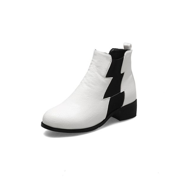 new nude boots style simple and versatile korean boots women, Black
