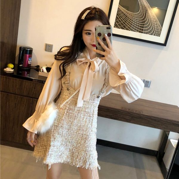 nana fashion womens clothing store super fairy long-sleeved shirt strap bag hip skirt net red temperament goddess fan suit two-piece set, White
nana fashion womens clothing store super fairy long-sleeved shirt strap bag hip skirt net red temperament goddess fan suit two-piece set, White