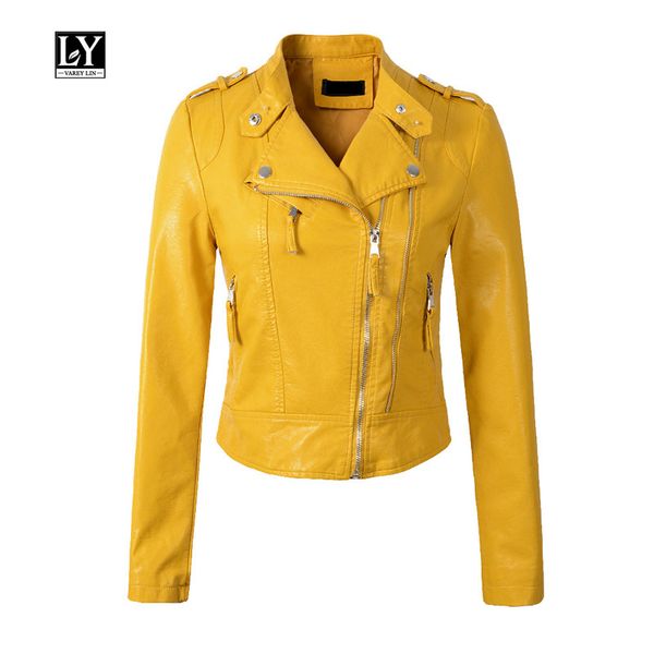 ly varey lin new women pu leather jacket short design epaulet zippers faux soft leather motorcycle black pink yellow outwear
ly varey lin new women pu leather jacket short design epaulet zippers faux soft leather motorcycle black pink yellow outwear