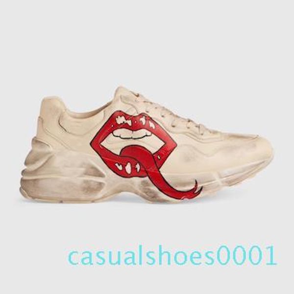 men rhyton casual shoes dad sneaker paris fashion luxury designer women shoe platform tripler strawberry wave mouth tiger web print ac01, Black
men rhyton casual shoes dad sneaker paris fashion luxury designer women shoe platform tripler strawberry wave mouth tiger web print ac01, Black