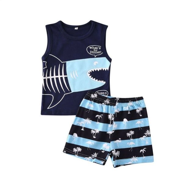0-3y kids toddler baby boy outfits clothes sets animal print sleeveless +striped pants 2pcs set, White
0-3y kids toddler baby boy outfits clothes sets animal print sleeveless +striped pants 2pcs set, White