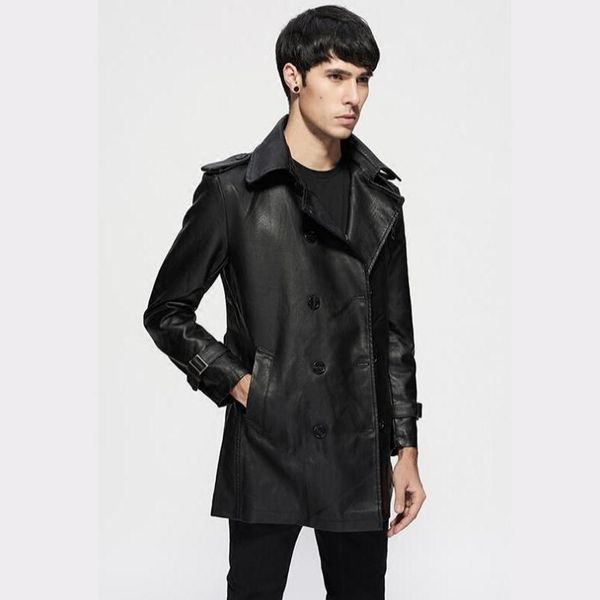 2020 spring and autumn new men thin belt lapel leather windbreaker male long section korean jackets mens slim trend trench coat, Tan;black
2020 spring and autumn new men thin belt lapel leather windbreaker male long section korean jackets mens slim trend trench coat, Tan;black
