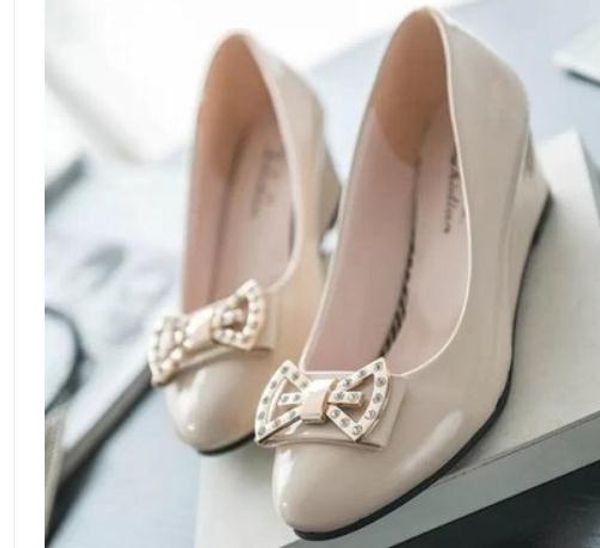 2020 women's shoes in spring and autumn with new style slope heel round head bowknot@6118, Black
2020 women's shoes in spring and autumn with new style slope heel round head bowknot@6118, Black