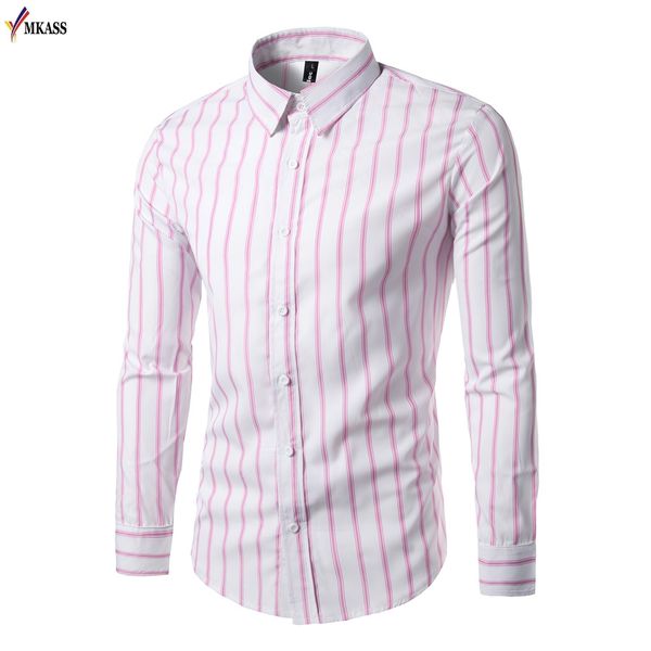 mkass autumn striped men dress shirt formal fashion long sleeve brand business men casual shirt regular fit shirts, White;black
mkass autumn striped men dress shirt formal fashion long sleeve brand business men casual shirt regular fit shirts, White;black