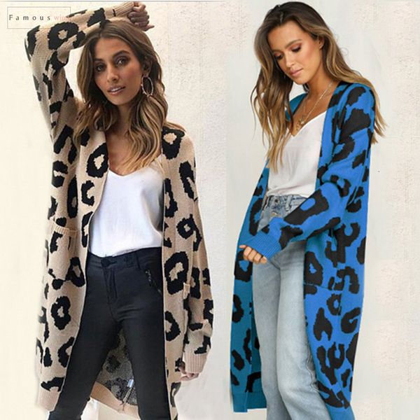 winter leopard autumn sweater print knitted long cardigan women casual style pocket open stitch outwear jumper, White;black
winter leopard autumn sweater print knitted long cardigan women casual style pocket open stitch outwear jumper, White;black