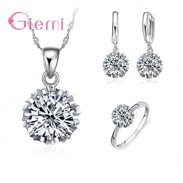 fancy women wedding accessory pure 925 sterling silver jewelry sets big white cubic zirconia necklace/ earring/ ring set
fancy women wedding accessory pure 925 sterling silver jewelry sets big white cubic zirconia necklace/ earring/ ring set