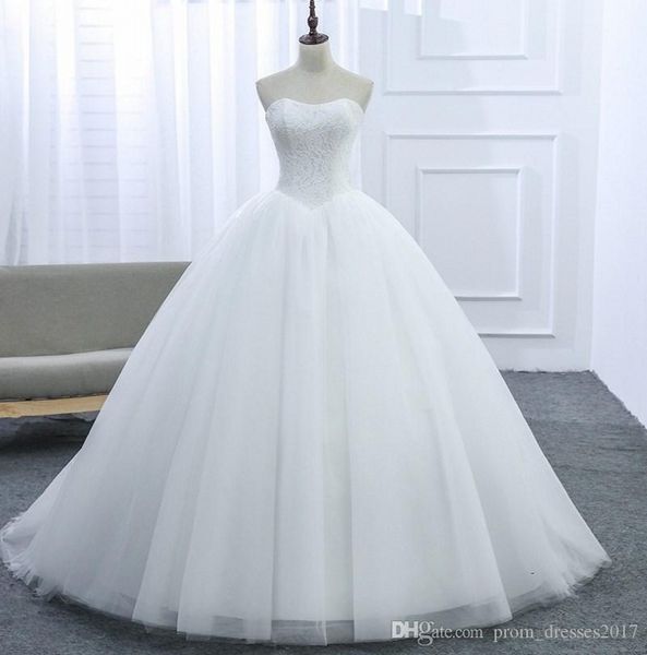 lace tulle ball gowns wedding dresses lace up 2020 romantic bridal gowns court train fast shipping, White
lace tulle ball gowns wedding dresses lace up 2020 romantic bridal gowns court train fast shipping, White